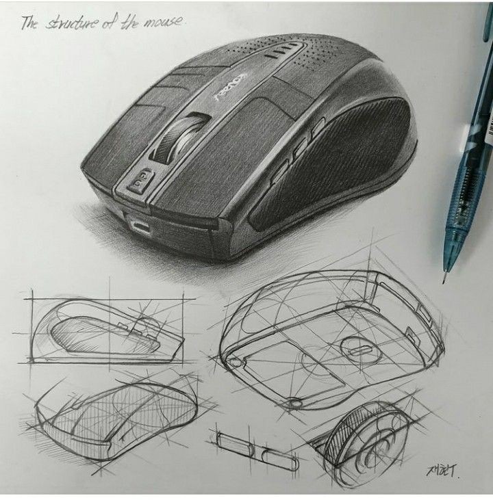 طراحی از اشیا با مداد